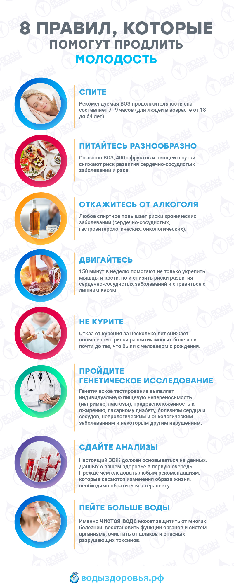 8 правил, которые помогут продлить молодость 8 правил, которые помогут продлить молодость
