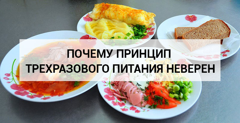 Почему принцип трехразового питания неверен Почему принцип трехразового питания неверен