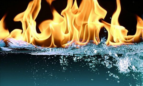 Вода может гореть