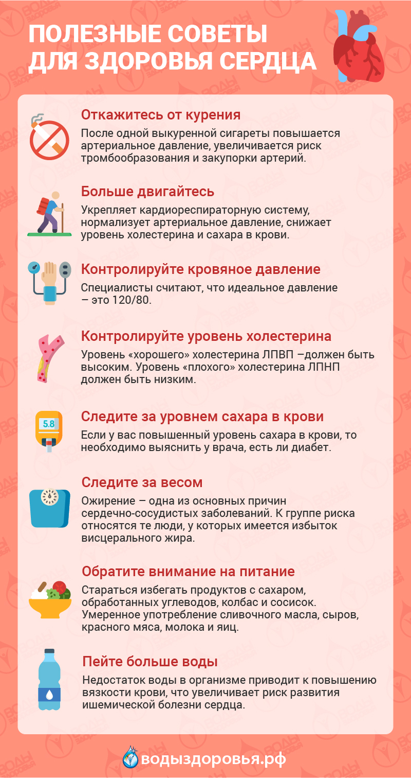 Полезные советы для здоровья сердца